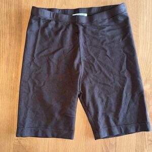 NWOT Cotton Citizen Women's Elastic Waist Siena Biker Shorts Dark Brown Sz Small